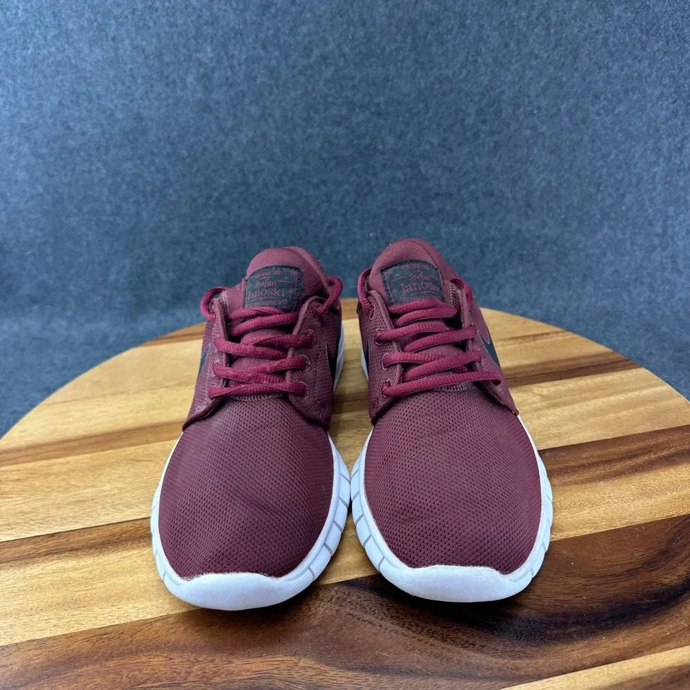 Nike SB Stefan Janoski Max Burgundy Kids 6.5Y Womens 8 905217-601